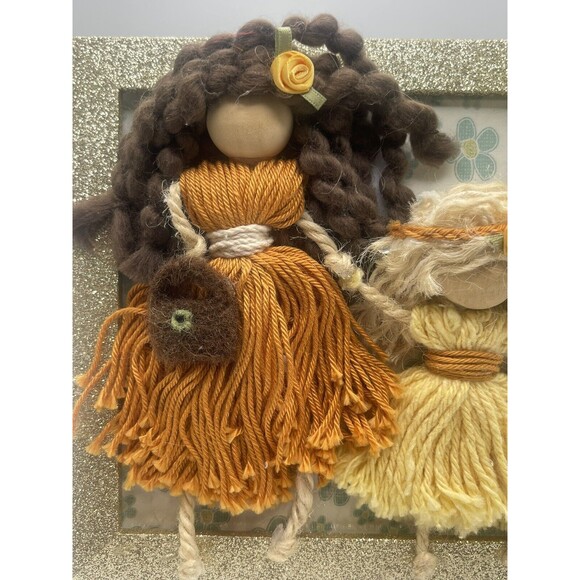 Macramé Handmade Doll Framed Art - Picture 2 of 7
